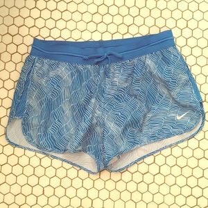 Light blue nike running shorts